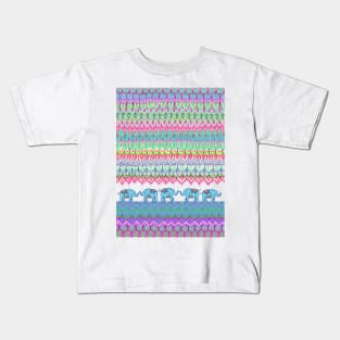 Tiny Circus Elephants Kids T-Shirt